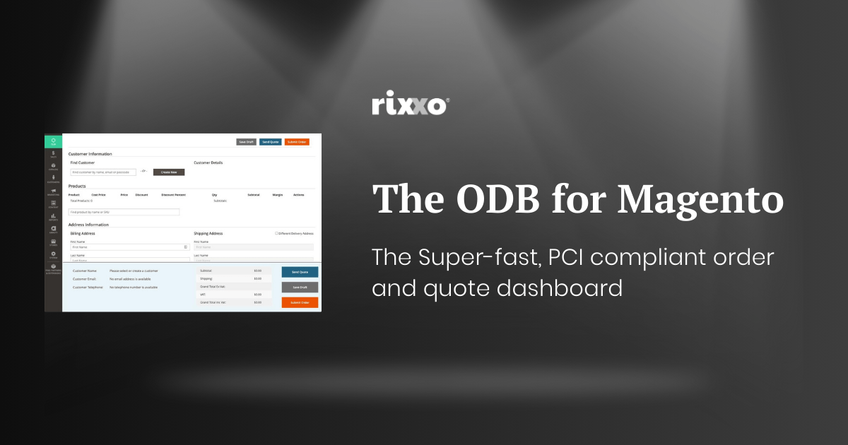 Magento B2B eCommerce: Why it's a Game Changer the ODB order dashboard screen under spotlights