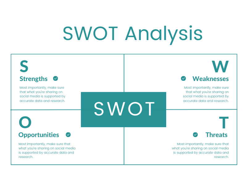 The eCommerce Roadmap: Sustainable Growth Strategies for Long-Term Success eCommerce strategy SWOT analysis graphic