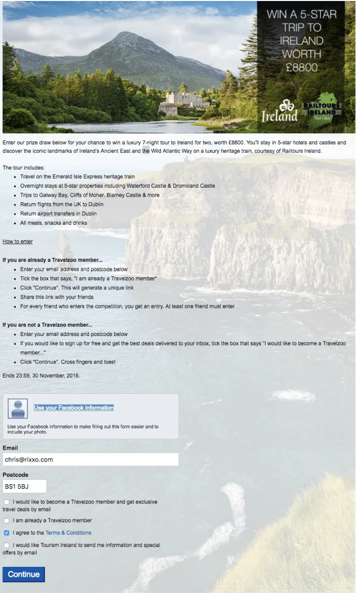Travelzoo competition desktop design before Travelzoo competition desktop design before