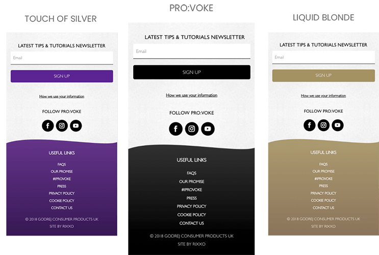Three Sites copy Provoke Website Design | Website Design Agency