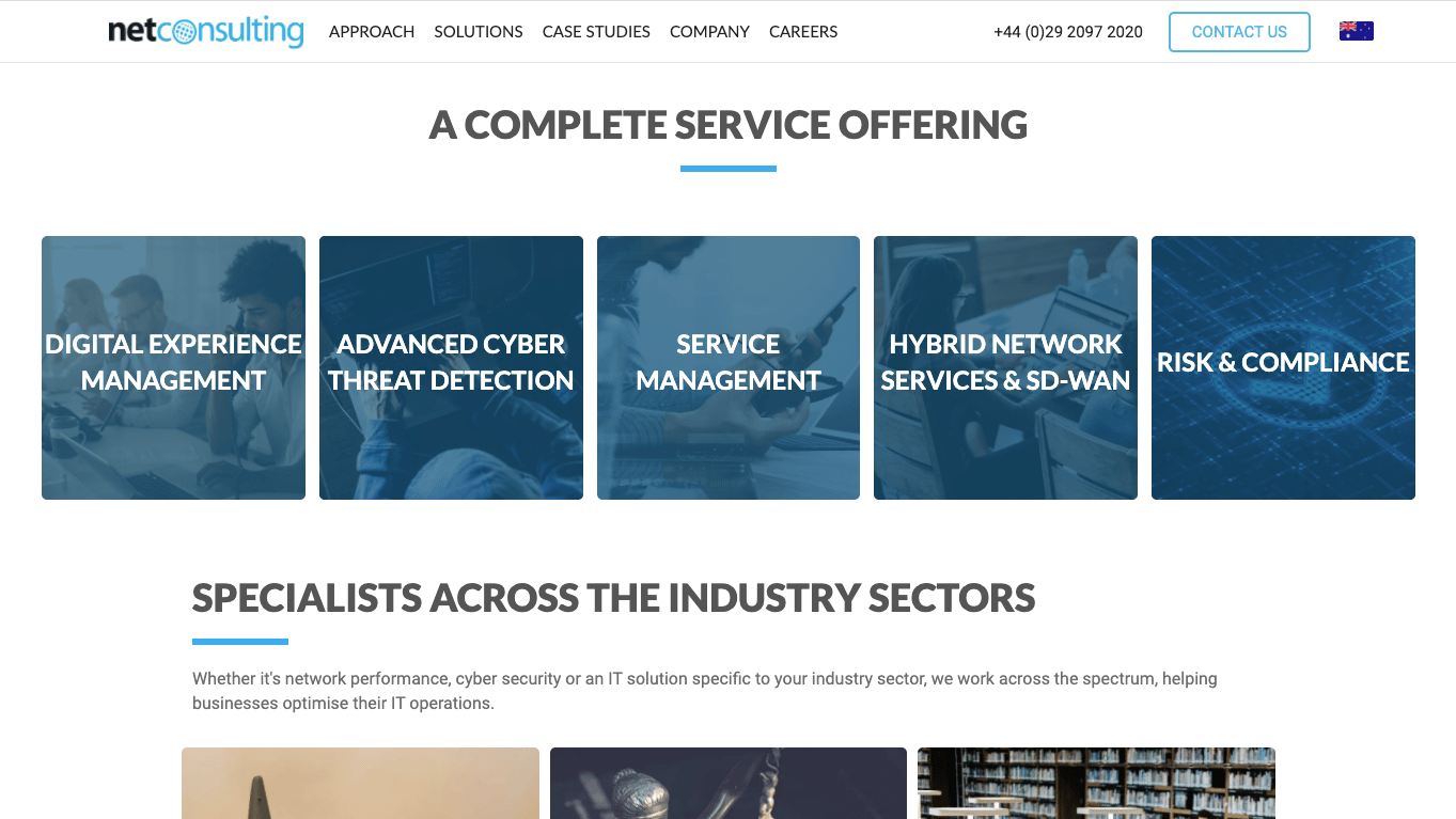 NetConsulting IT B2B Website