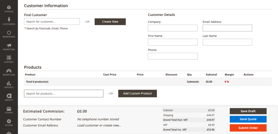 ODB Order Dashboard for Magento Create new customers when placing a new order in ODB