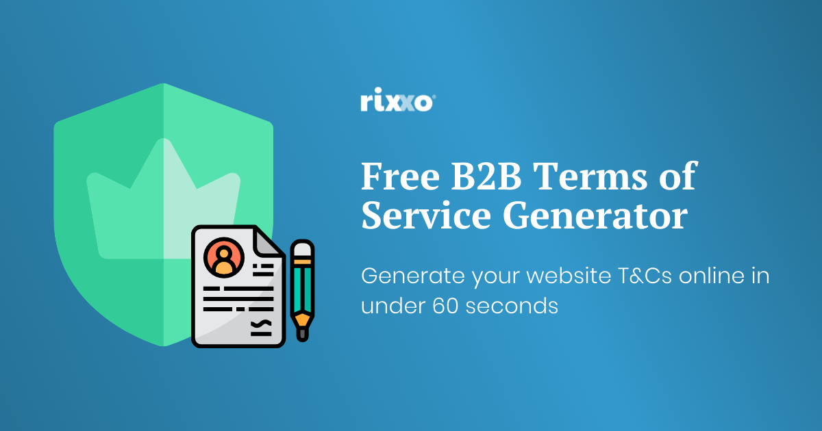 Free B2B And Conditions Generator | Rixxo - B2B ECommerce Experts