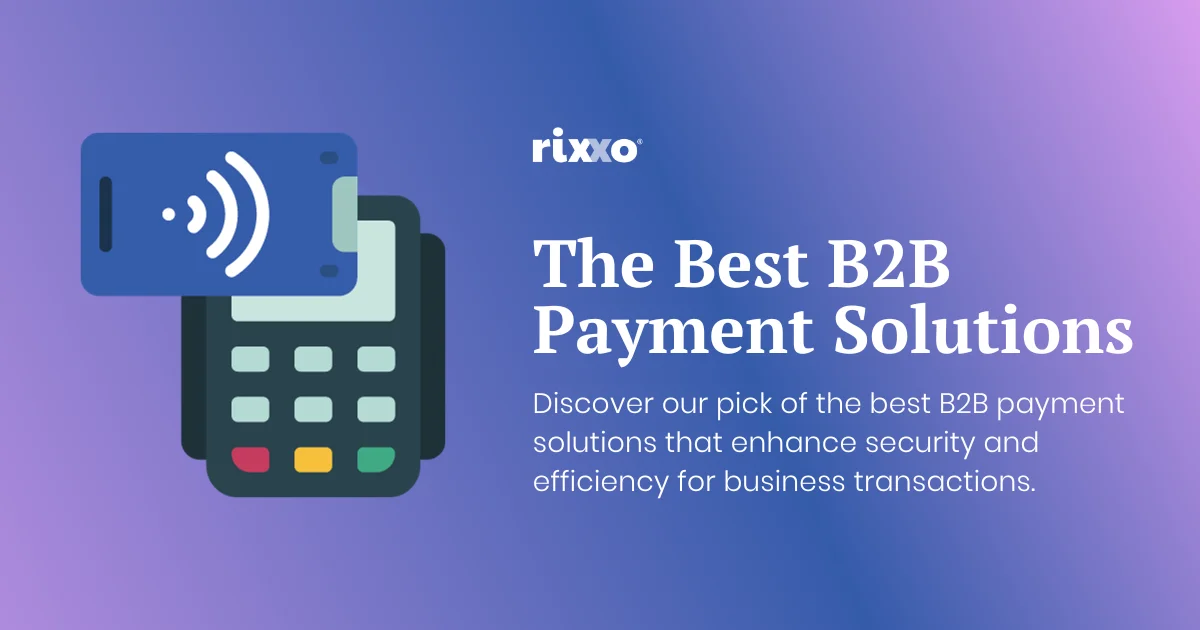 Best B2B payment solutions Graphic image of a card reading machine