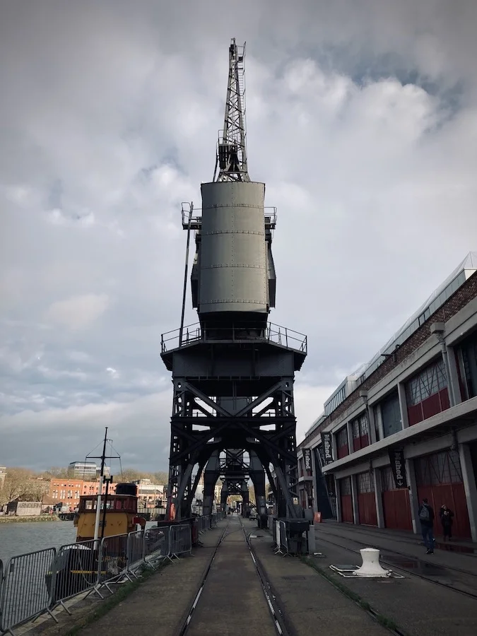 About Rixxo An old dock crane in Bristol harbour