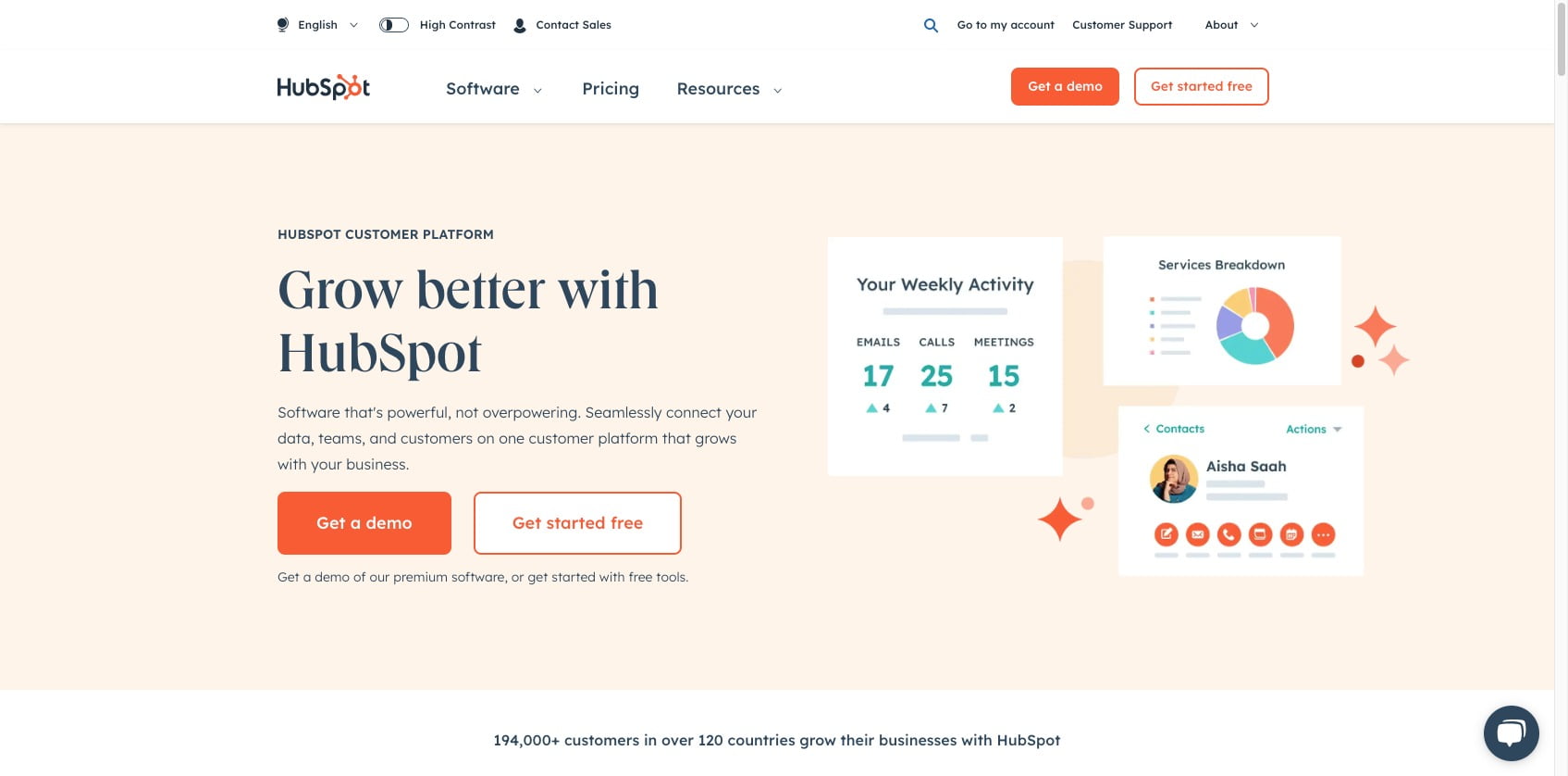 Hubspot screenshot