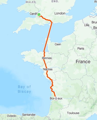 Riding the B2B, Bristol to Bordeaux 500 miles for Props Charity