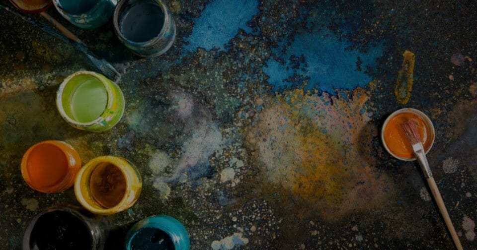 Artist paint pots