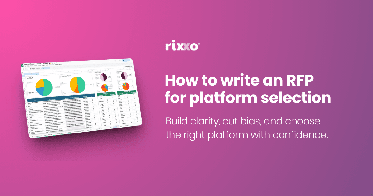 screenshot of the RFP template for platform selection