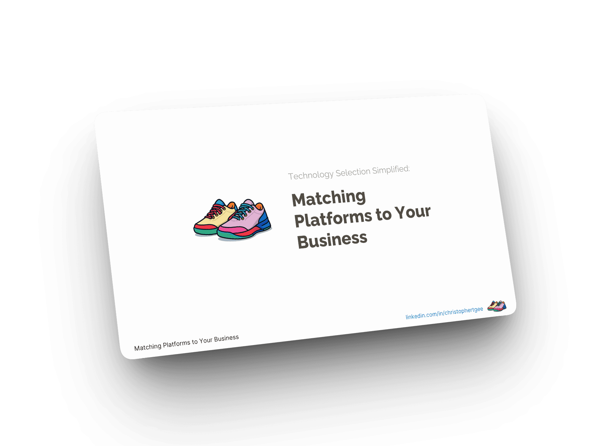 Matching platforms to your business title slide