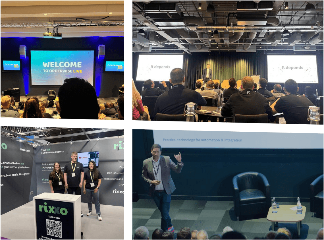 2025: A year for building better B2B various event photos that Rixxo attended in 2025