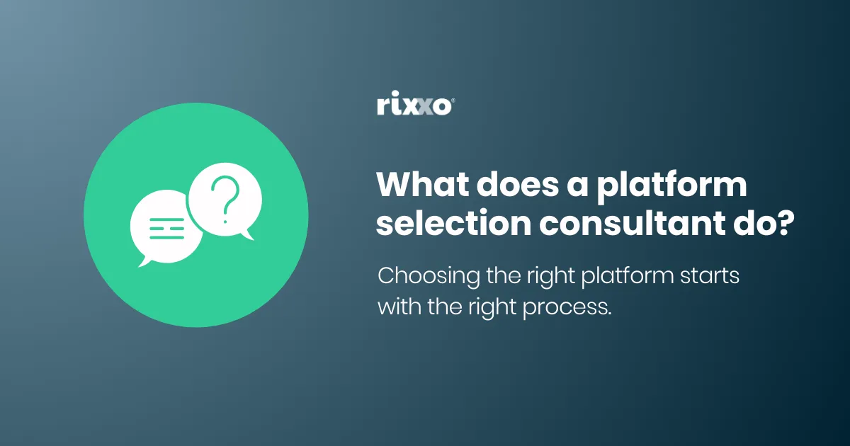 What does a platform selection consultant do? What does a platform selection consultant do?