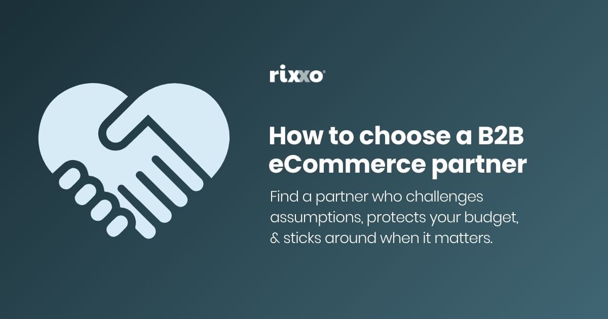 How to choose a B2B eCommerce partner