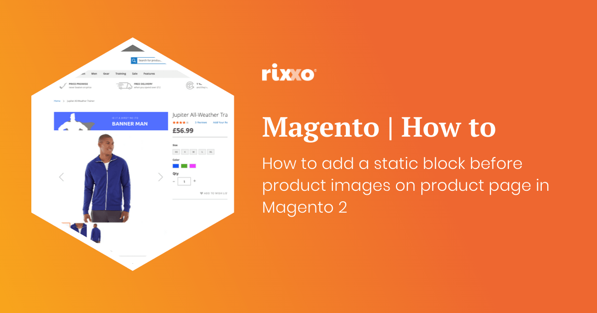 How to add a static block before product images on product page in Magento 2