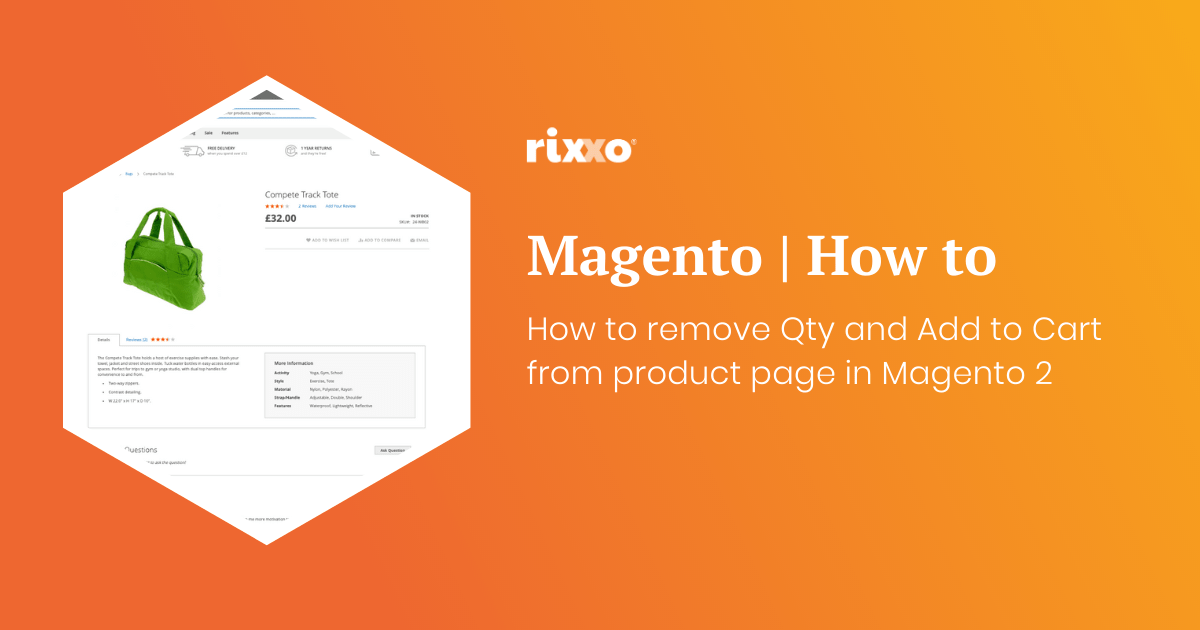 How to remove Qty and Add to Cart from product page in Magento 2