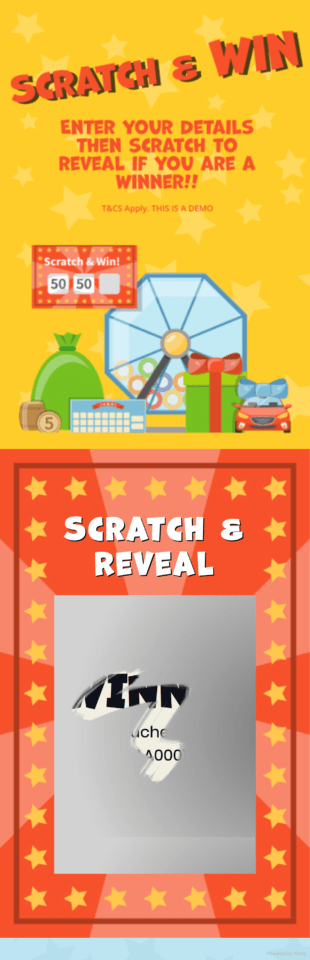 Scratch and Win - A mobile responsive scratch card