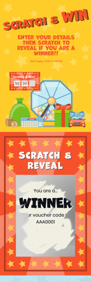 Scratch and Win - A mobile responsive scratch card