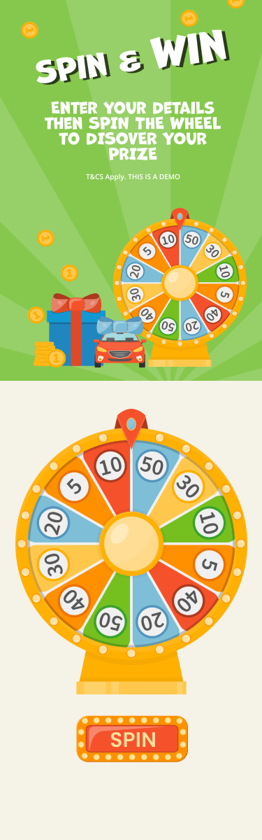 Wheel of Fortune - A mobile responsive spin the wheel