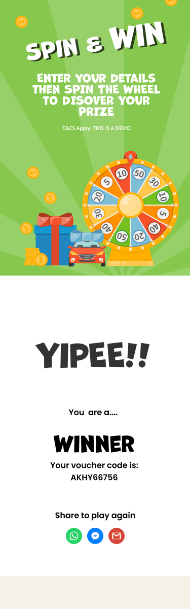 Wheel of Fortune - A mobile responsive spin the wheel